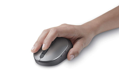 Dell Mobile Wireless Mouse - MS3320W, Wireless - 2.4 GHz, Bluetooth 5.0, Optical LED, Mechanical Scroll, 1600 DPI, 3-Buttons - Black