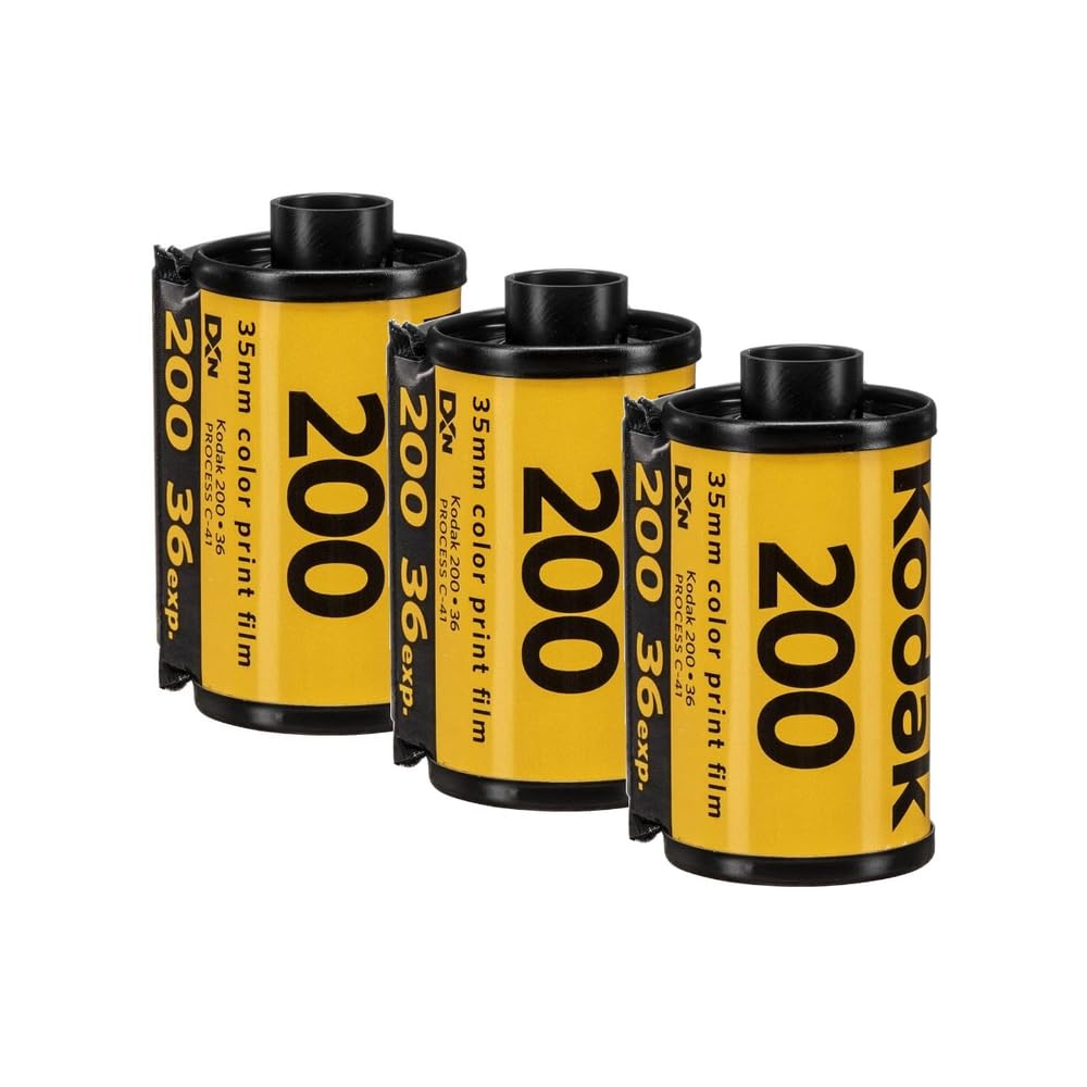 3 x Kodak Gold 200 ISO 36 Exposures, 35-mm Reel Photo Films Colour.