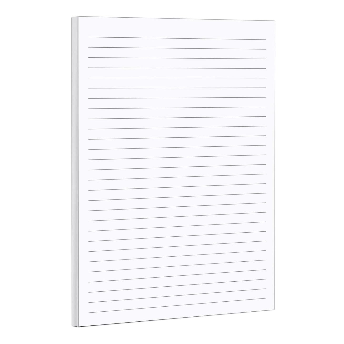 321Done Ruled Notepad - 50 Sheets (5.5" x 8.5") - Luxury Planning Note Pad with Lines - Thick Premium Paper - Made in USA - Plain White