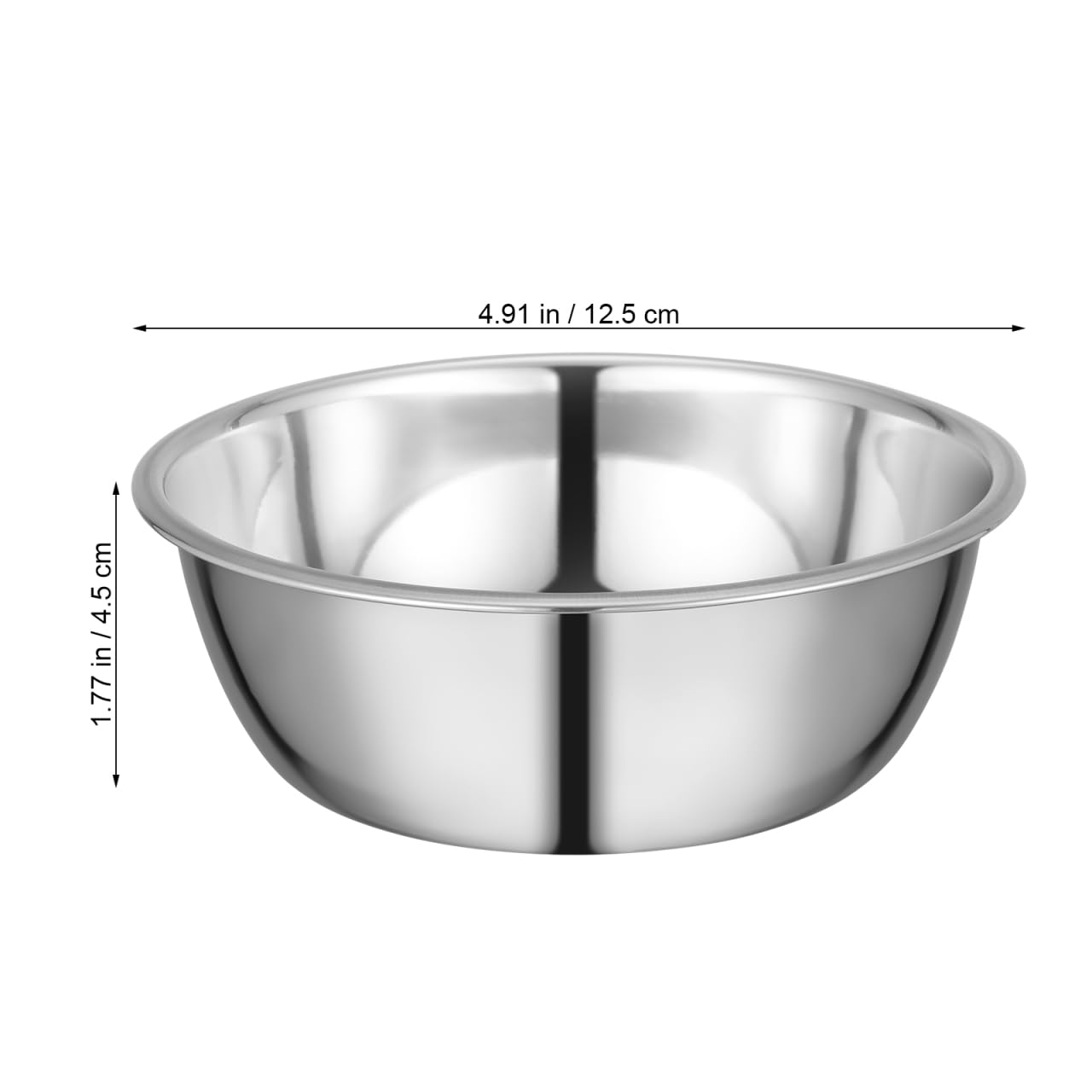 Baluue 2pcs Medical Bowl Bowls Thickened Iodine Cups with Seamless Construction Basin, Medical Stainless Steel Bowls for Sponges Dressings Fluid