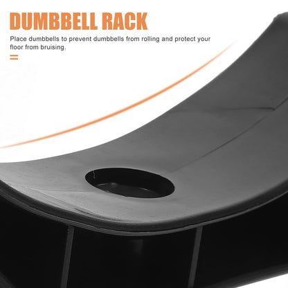 BRIGHTFUFU 6Pcs Dumbbell Storage Rack Stable Dumbbell Saddles Replacement Weight Organizer for Home Gym Fitness Equipment 5.90X1.57X0.39In