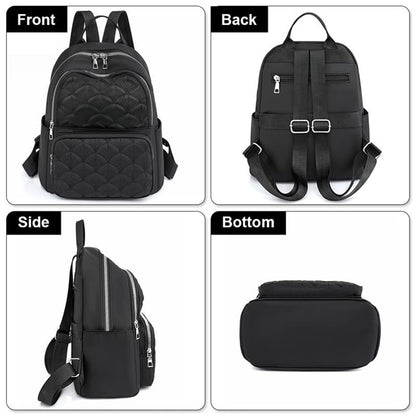 Aucuu Backpack Womens, Fashion Ladies Backpack, Lightweight Nylon Casual Rucksack, Small Daypack School Bag, Anti-Theft Travel Back-pack for Women & Girls（30 * 28 * 12cm）