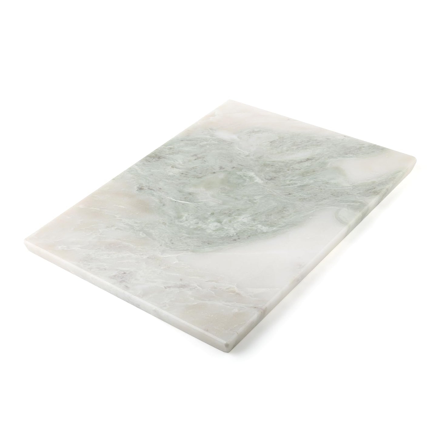 Koville African Natural Marble Cutting Board for Kitchen, 16x12inch Large Hand Crafted Marble Slab for Cheese, Charcuterie, Pastry Board - Wedding Gift, House Warming Gift