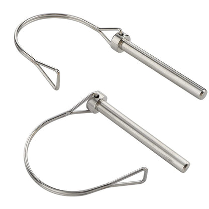 VTurboWay 4 Pcs Safety Coupler Pins 5/16"" x 2-3/4""(8mm x 70mm), Shaft Locking Pin, Full Marine grade 316 stainless steel Heavy duty