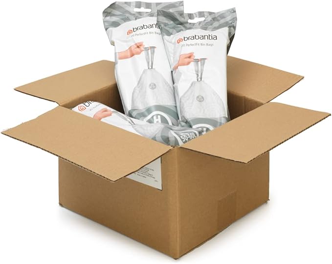 Brabantia PerfectFit Trash Bags Thick Plastic Trash Can Liners