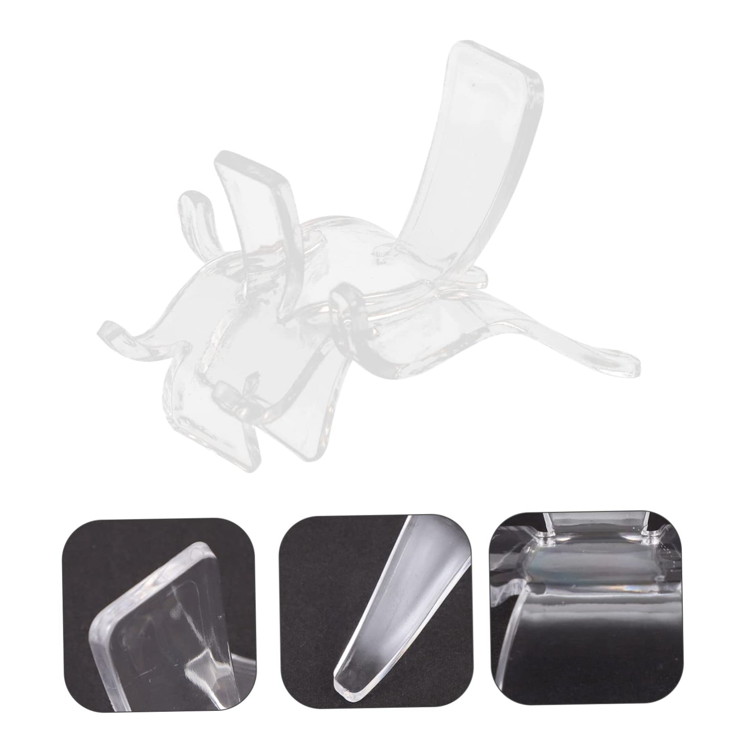 PRETYZOOM 20pcs Crystal Display Rack Plastic Showing Stand for Geodes Minerals Stones Rock Display Collection Shelves