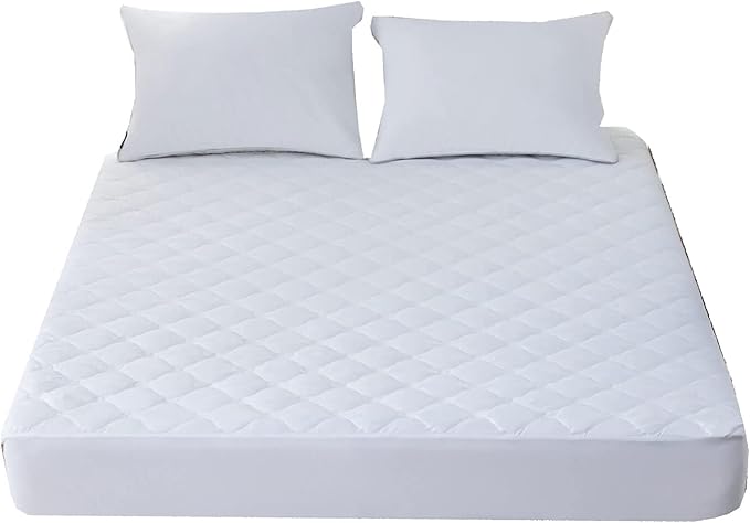 Kingnex Olympic Queen 66x80 Waterproof Quilted Mattress Protector Pad Super