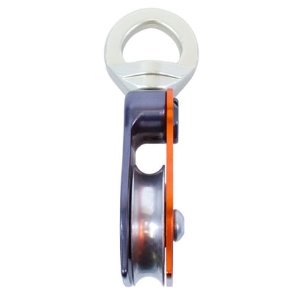 Rock Exotica Omni-Block 2.0" Single Pulley (Orange) - Swivel Pulley for Climbing and Rigging Systems – Made in The USA