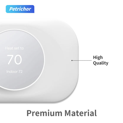 Petrichor Nest Thermostat Wall Plate - Compatible with Google Nest Thermostat 2020 - Nest Thermostat Trim Kit, Nest Thermostat Wall Plate Cover Accessory Easy Installation - Snow