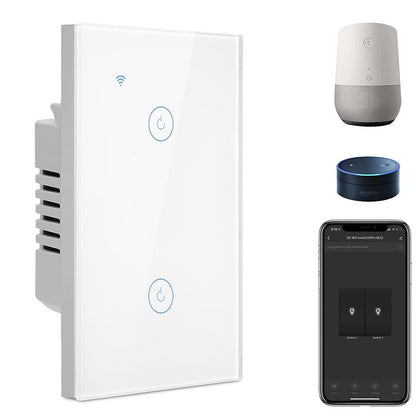 BSEED Smart Light Switch,1 Gang WiFi Touch Switch with Smart Life APP Control and Timing Function,Black Single Pole Switches Work with Amazon Alexa,Google Assistant -(3 Way) Multi-Control Association