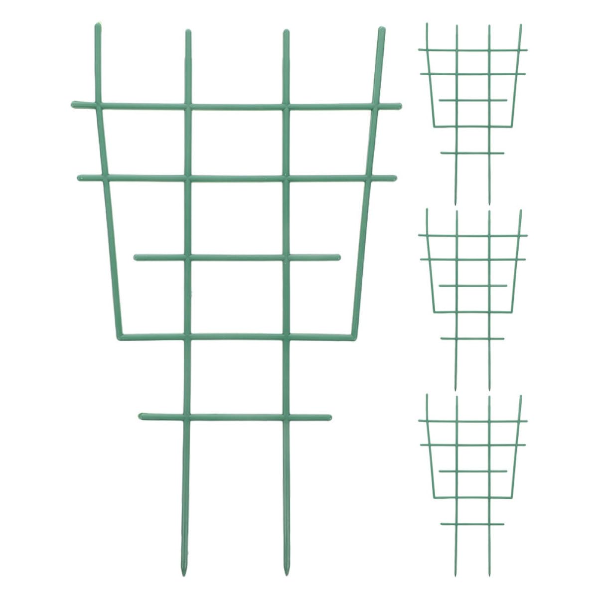 Toddmomy 4pcs Vine Plant Trellis for Pots Climbing Plants Holder Indoor Outdoor with Grid Design for Potted Vines and Flowers