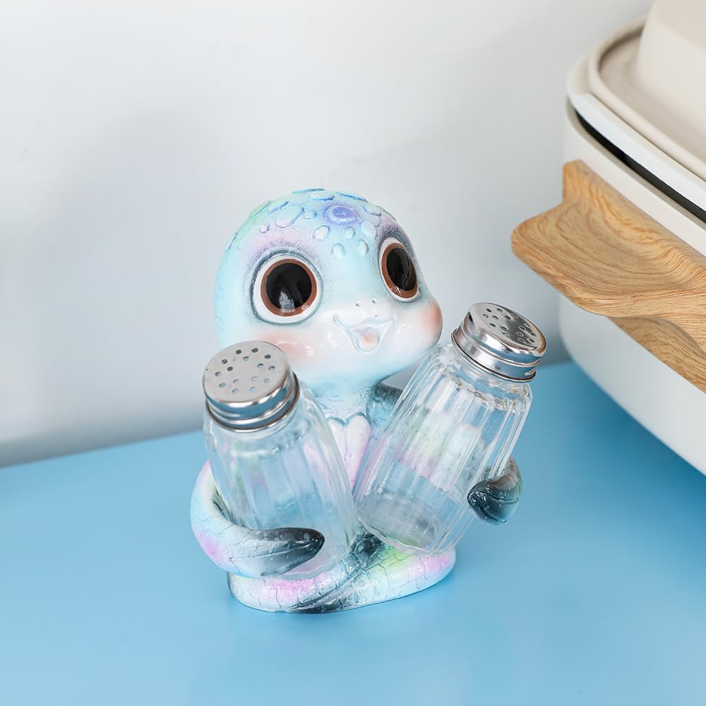 SUYNYBHF Cute Sea Turtle With Salt and Pepper Shaker Figurines Kitchen Decor Statue Suitable for Beach Bars or Coastal Kitchen Decor Table Decor By Home Gifts For Mom