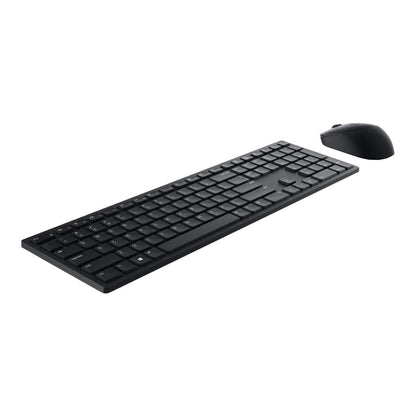 Dell KM5221W Pro Wireless Keyboard and Mouse, UK (QWERTY), 2.4GHz, 128-bit AES Encryption, 4000 dpi, Windows, Apple, Android, Linux and Chrome, (Black)