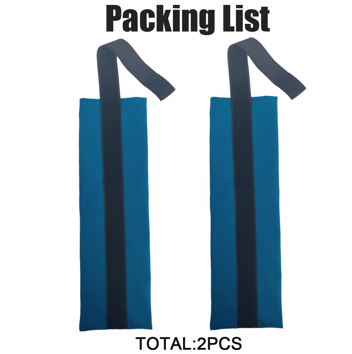 2PCS 5"x17" Ice Pack Sleeve - Reusable and Multi-use Ice Pack Bag for Cold Compress for Inflammation, Pain Relief of Shoulder, Thighs, Back with Adjustable Strap