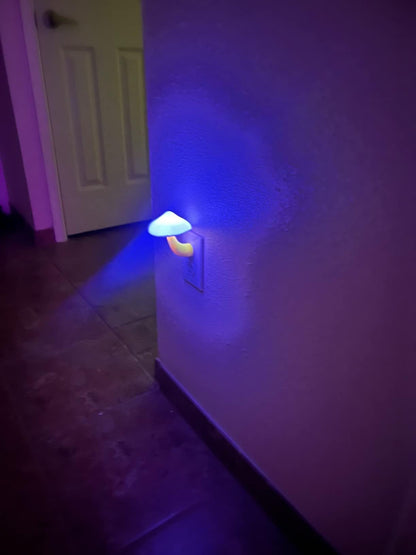 AUSAYE Sensor LED Night Light Plug in Wall Lamp, Energy Saving NightLight Cute Mushroom Night Lights for Adults Kids Bedroom,Bathroom,Toilet, Stairs, Kitchen,Hallway Corridor Warm White