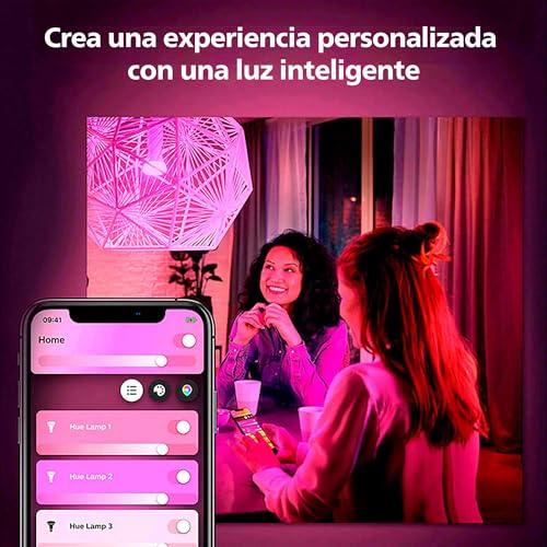 PHILIPS Hue Smart 100W PAR38 LED Bulb, 2 Pack, White & Color Ambiance Color-Changing Light, 1300LM, E26, Outdoor Light Bulbs, Control with Hue App, Works with Alexa, Google Assistant and Apple Homekit