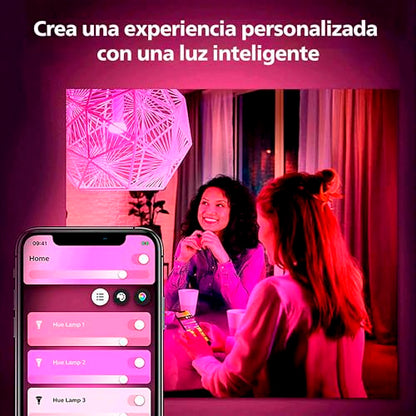 PHILIPS Hue Smart 100W PAR38 LED Bulb, 2 Pack, White & Color Ambiance Color-Changing Light, 1300LM, E26, Outdoor Light Bulbs, Control with Hue App, Works with Alexa, Google Assistant and Apple Homekit