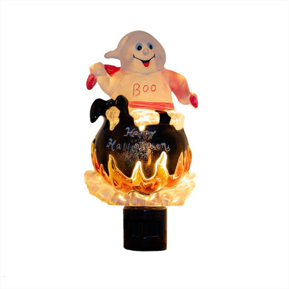 Novelty Lights LED Lamp Lamp Ghost in Cauldron Halloween Decoration Night Light with Swivel Plug