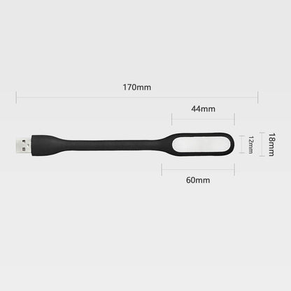 USB LED Light Lamp for Power Bank (10 PCS) Portable Eye Care Mini Night Light with Flexible Arm, USB Gooseneck Reading Lamps Book Light,Compatible for Desktop, Notebook Laptop (10-Black)