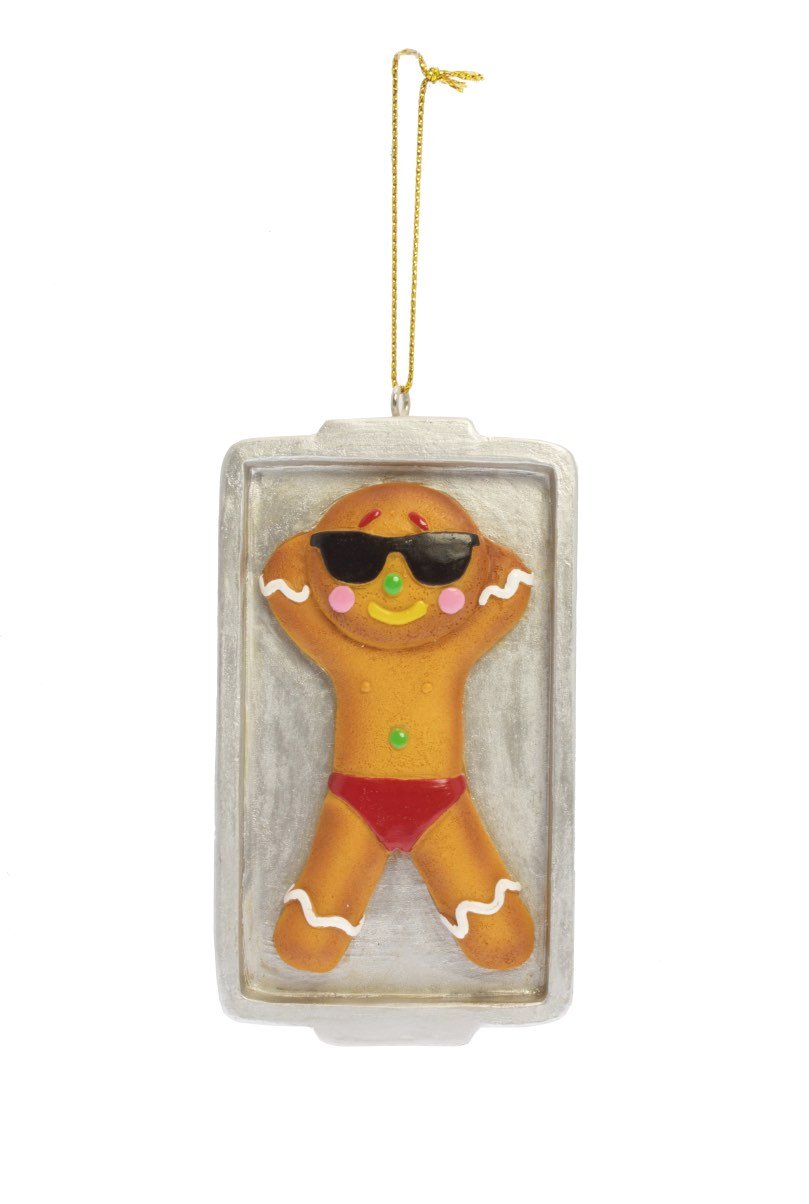 Streamline Crooked Christmas Ornament- Gingerbread Tan