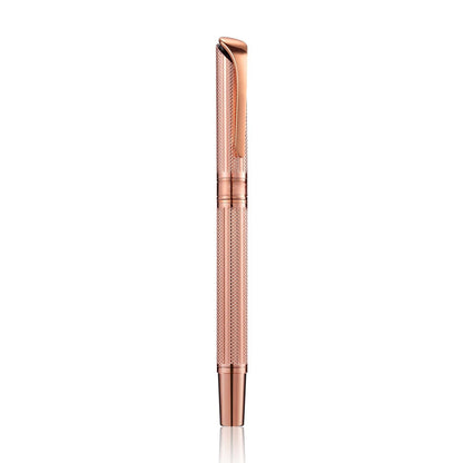 Penneed Rollerball Pen Liquid Ink Pens for Women Luxury Box Gel Pen Black Ink Fancy Pen Refillable for Executive, Office, Professional, Birthday Gift G5 (Rose Gold)