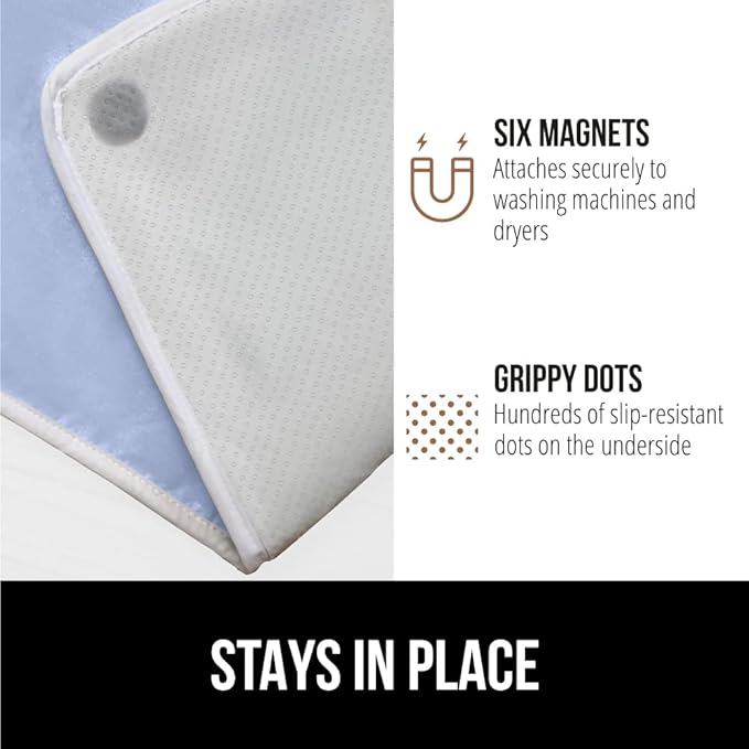 GORILLA GRIP Ironing Mat, Portable Iron Pad, Magnetic Cover