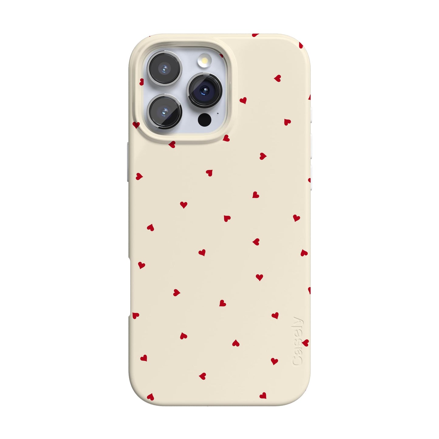 Casely iPhone 16 Pro Case | Be Mine | Tiny Hearts | Compatible with MagSafe | Classic Ultra Slim Design