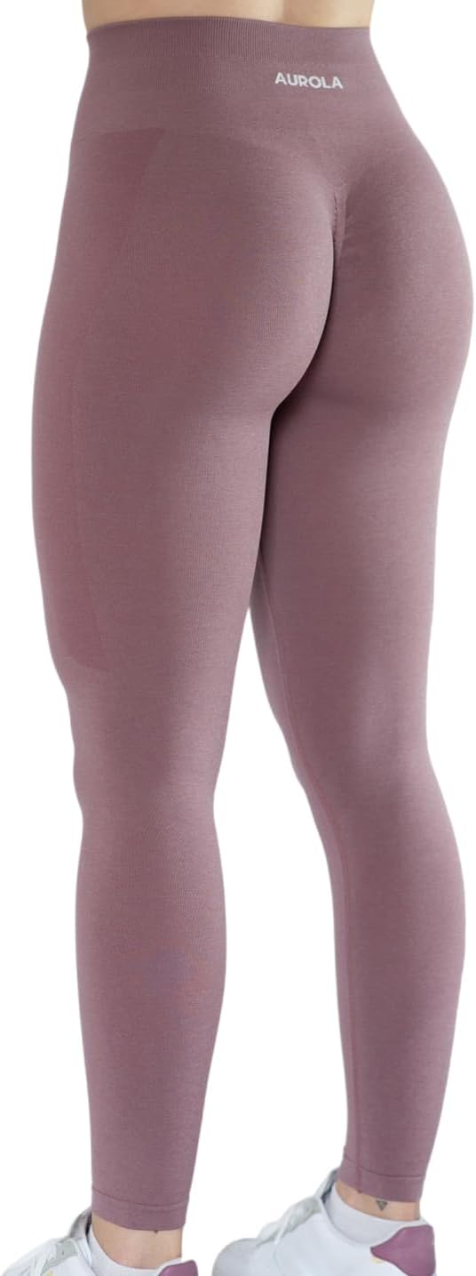 AUROLA Workout Leggings for Women Seamless Scrunch Tights Tummy Control Gym Fitness Girl Sport Active Yoga Pants