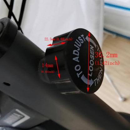 AYLIFU M16 Pop Pull Pin Knob Adjustment Fitness Pop Pull Pin Knob for Fitness Equipment,64×36.2mm/2.52×1.42inch, Bicycle Equipment, Black 2PCS