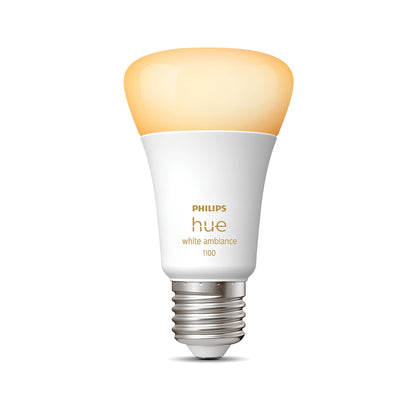Philips Hue NEW White Ambiance Smart Light Bulb 75W - 1100 Lumen [E27 Edison Screw] With Bluetooth. Works with Alexa, Google Assistant and Apple Homekit