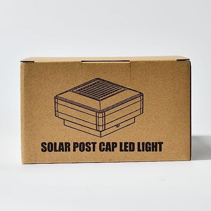Solar Post Lights,GEYUEYA Home Solar Post Cap Lights Fence Lights Outdoor for 4x4 3x3 3.5x3.5 5x5 6x6 inch Wooden Posts Deck Patio Garden Yard Decoration Waterproof Pure White Blue Lamp