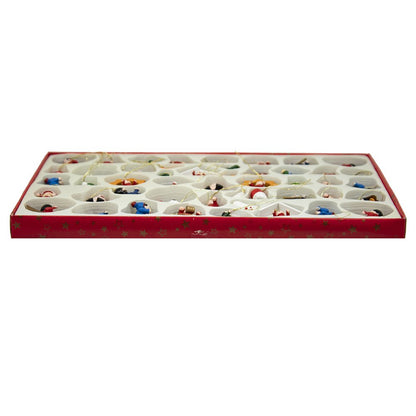 Kurt Adler Petite Treasures Wooden OrnamentMini, Set of 48