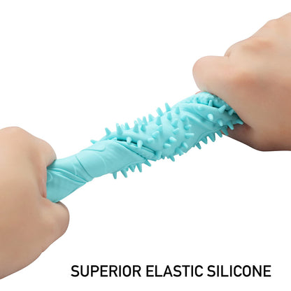 Srtood Pet Grooming Magic Gloves, Dog Cat Bathing Shampoo Brush, Silicone Hair Removal Gloves with Thick High Density Teeth for Bathing and Messaging, Double-Side Scrubbing Gloves for Shedding