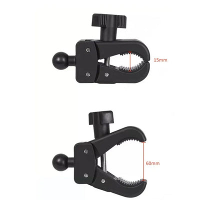 ACCRSNCH Universal Clamp-On Tablet & Phone Mount Holder for Surveying Pole Tripod, Boat Rail, Bike Handlebar, Treadmill & Microphone Stand, for iPad Pro, iPhone & More
