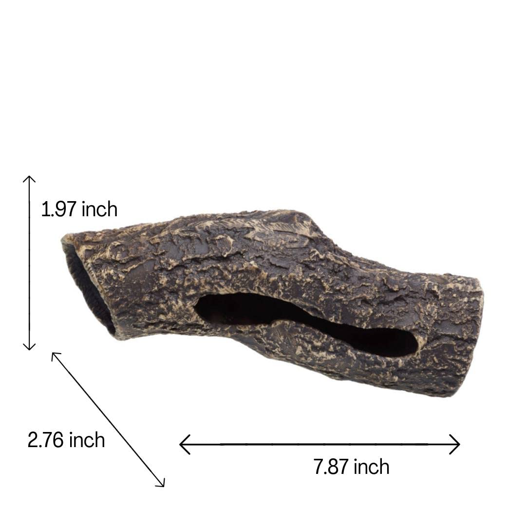 Plecoceramics Large Pleco Cave Breeding Ceramic Decorations Fish Tank Aquarium (1 pcs Scape Log)