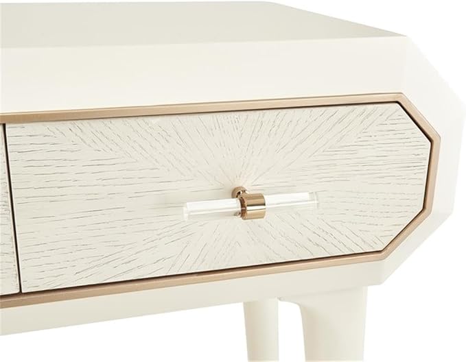 MICHAEL AMINI La Rachelle 3 Drawer Console Table in Champagne Ivory