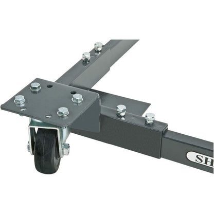 Shop Fox D2057A Adjustable Mobile Base, Small Charcoal Grey