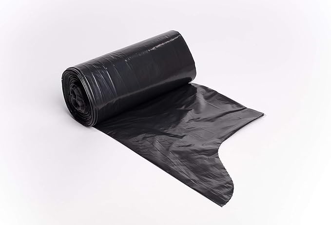 Aluf Plastics 33 Gallon 1.7 MIL Black Heavy Duty Trash Bags