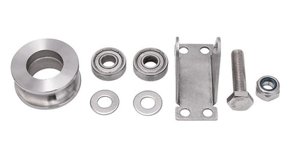 SHINICO Cable Pulley Wheel Stainless Steel, Duplex Bearings, Rope Pulley for Pulley System, Gym Equipment, Sliding Gate, 1 Pack