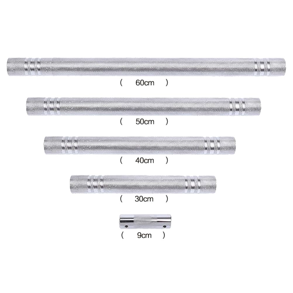 Dumbbell Connecting Rod 40Cm Threaded Dumbbell Coupler for Strength Training with Steel Construction