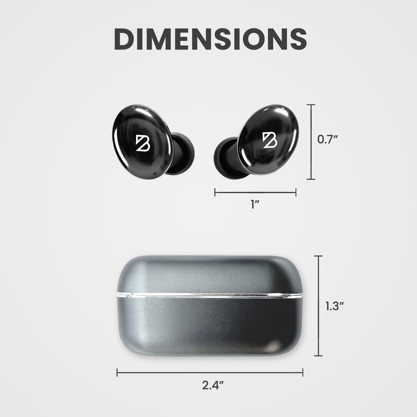 Back Bay Audio Tempo 30 Wireless Earbuds for Small Ears - Award-Winning Sound, Sweatproof Bluetooth Earbuds, Comfortable Ear Buds for Women, Purple Earphones Small Ear Canals, Long Battery Headphones