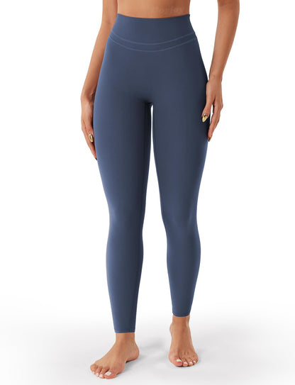 VOYJOY Womens Scrunch Workout Leggings Compression Butt Lifting Mid High Waist 26 Inches Seamless V Back Yoga Pants