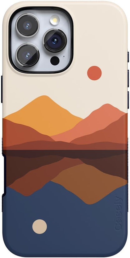 Casely iPhone 16 Pro Max Case | Blue Stripes | Sunday Best | Compatible with MagSafe | Bold Protective Design