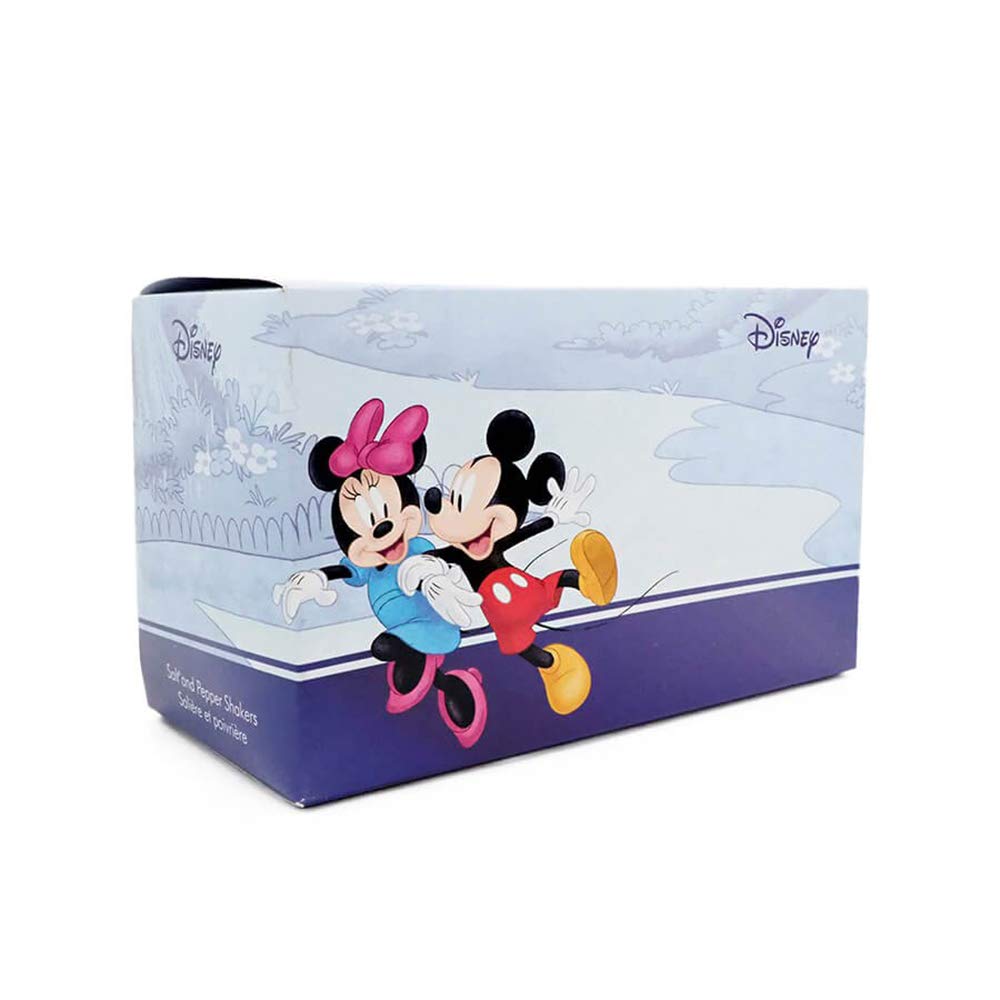 Enesco 6003748 Disney Ceramics Mickey Mouse Sitting Salt and Pepper Shakers, 3.5 Inch, Black and White