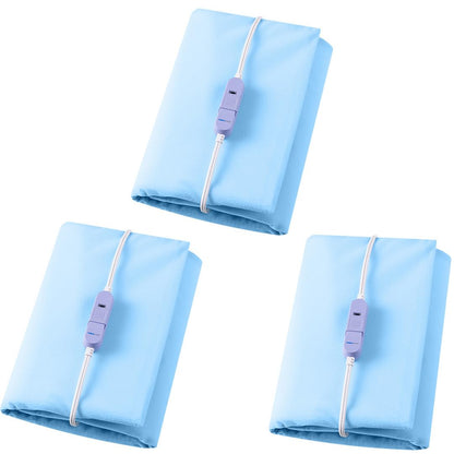 Boncare Stay On NO Auto-Off Hot Heating Pad for Cramps and Back Pain Relief Boncare Fomentera Electrica Lumbar Moist & Dry Heat Washable Cover (Sky Blue) (12"x15", 1.00, Count)