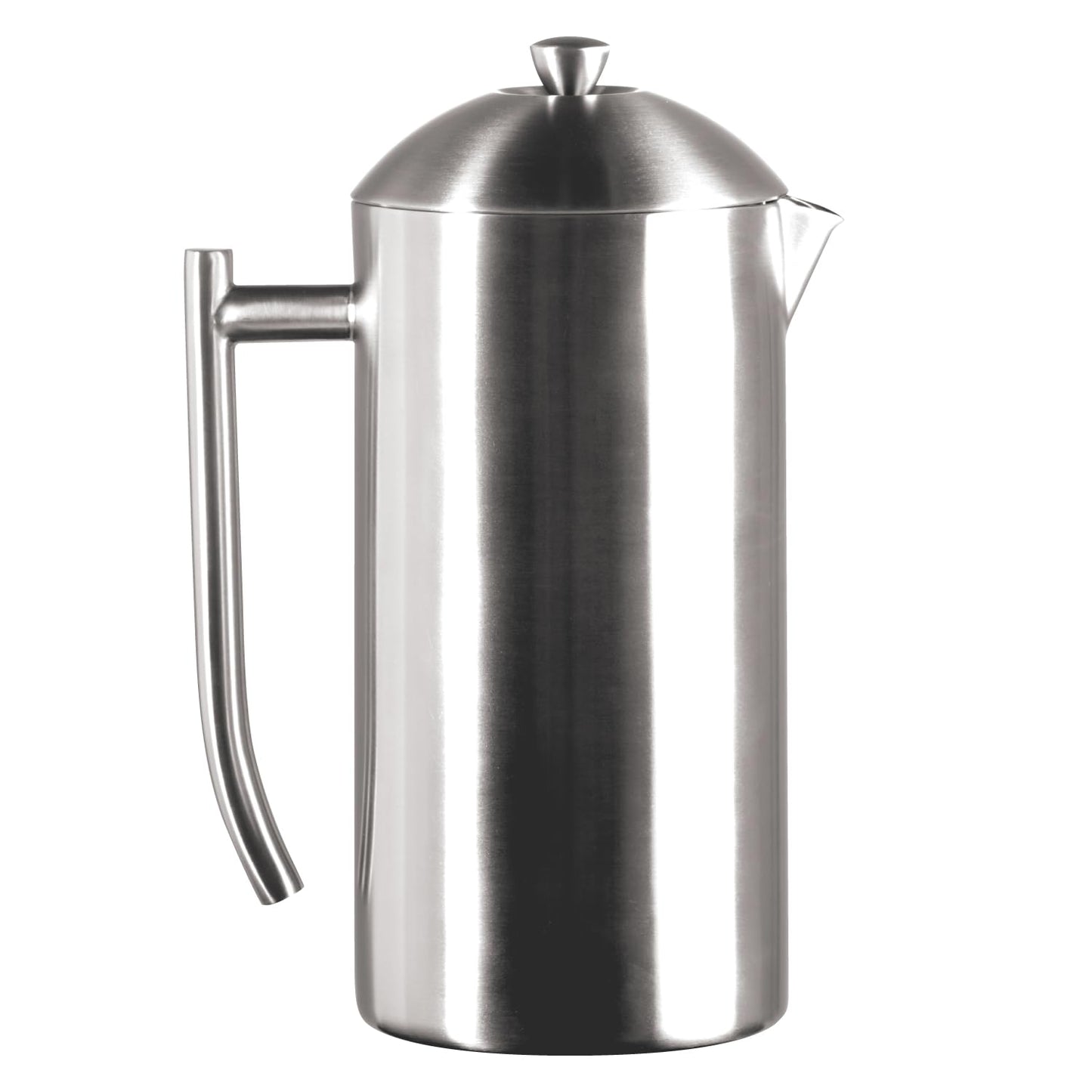 Frieling Double-Walled Stainless-Steel French Press Coffee Maker - Brushed 44-Ounce Insulated Coffee Press