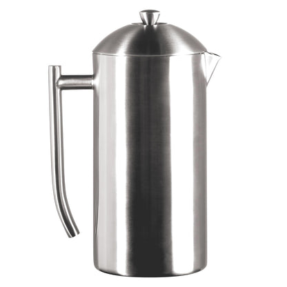 Frieling Double-Walled Stainless-Steel French Press Coffee Maker - Brushed 44-Ounce Insulated Coffee Press