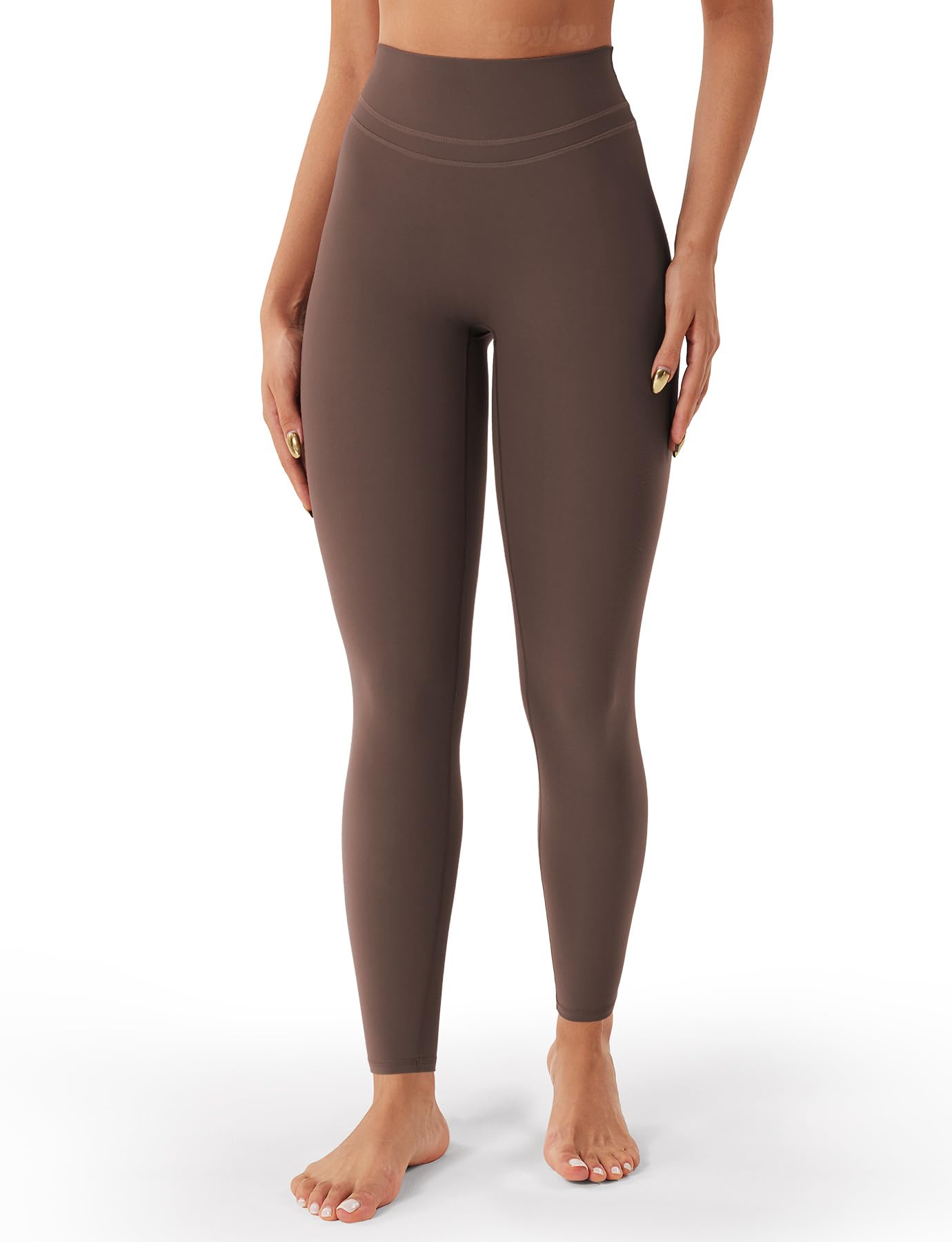 VOYJOY Womens Scrunch Workout Leggings Compression Butt Lifting Mid High Waist 26 Inches Seamless V Back Yoga Pants