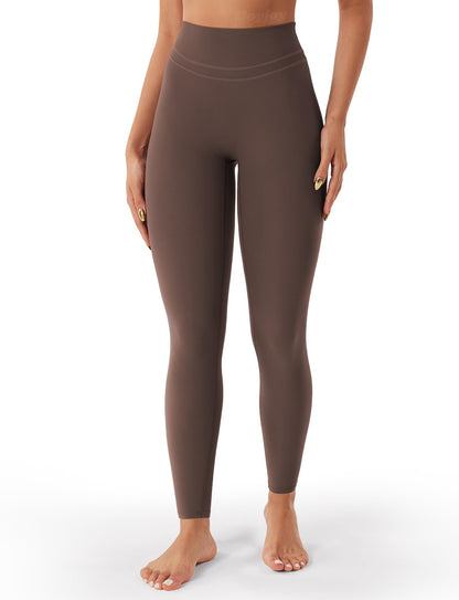 VOYJOY Womens Scrunch Workout Leggings Compression Butt Lifting Mid High Waist 26 Inches Seamless V Back Yoga Pants