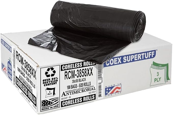 Aluf Plastics Coex Low Density Blend Star Seal Bag on Coreless Roll, 55-60